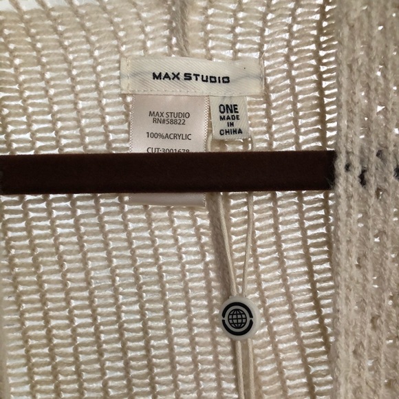 NWT Max Studio one size fits all knit cardigan tan - Picture 2 of 8